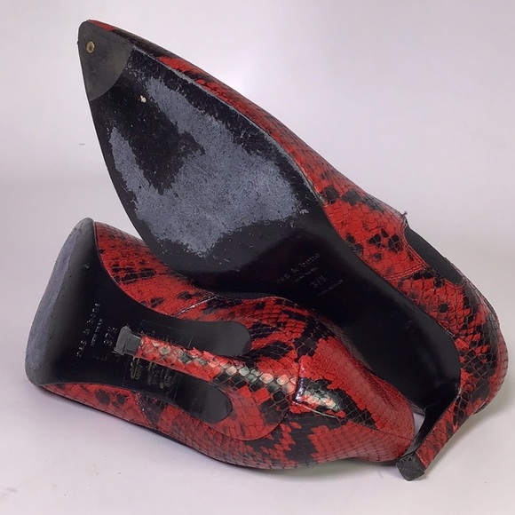 Rag & Bone Beha Snake Embossed Red - Picture 9 of 15